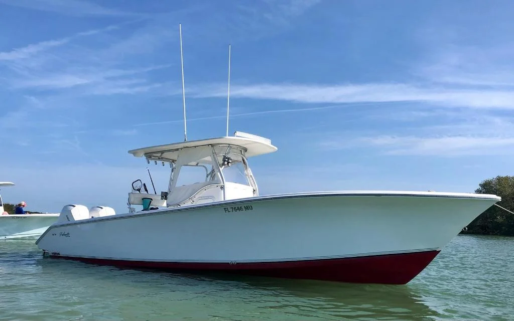 A center-console boat previously sold by Ryan